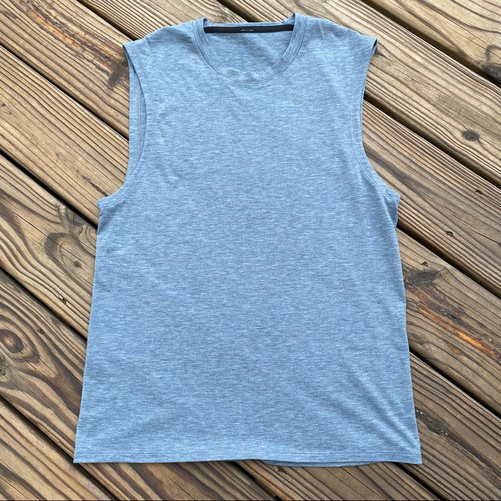 lululemon athletica Heathered Blue Tank Top